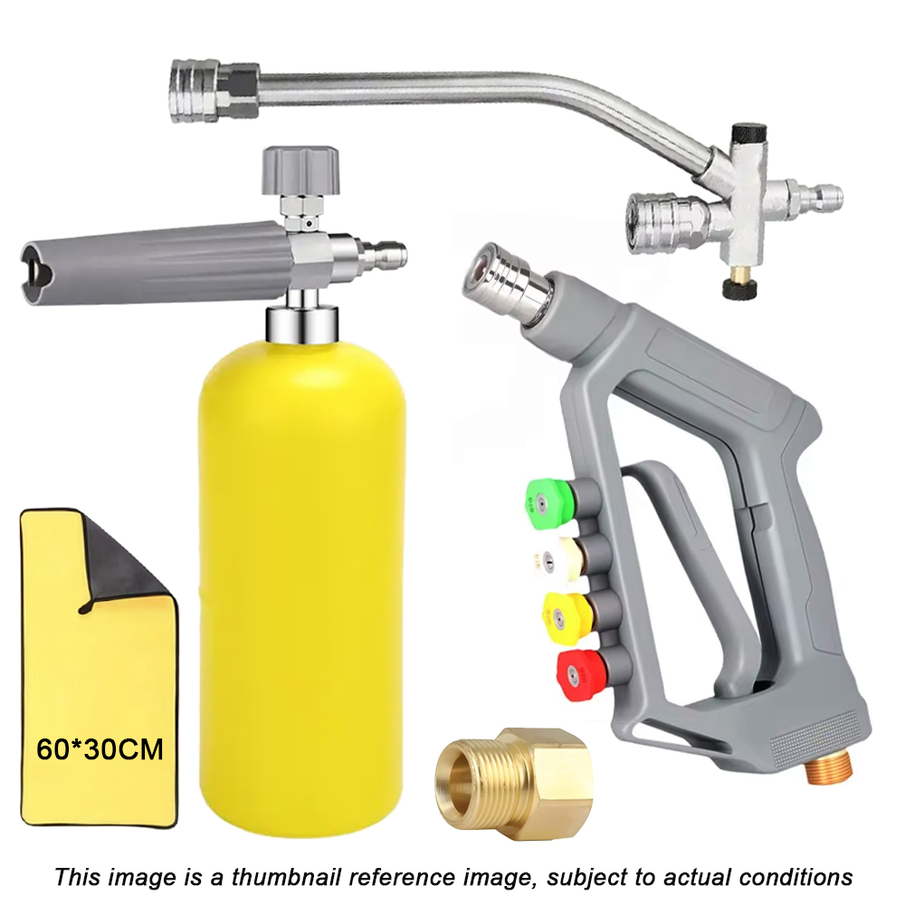 Foam Cannon Car Wash - 5000psi แรงดันสูงปืนฉีดน้ําล้างรถ Dual Purpose สวิทช์สแตนเลส Dual