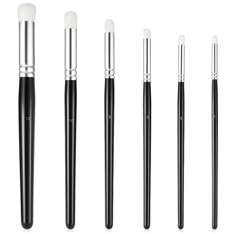 Detailing Brush Set - AT02-Professional ชุดแปรงทาสีขนาดเล็กสำหรับงานศิลปะที่ละเอียด 6 ขนาด พร้อมด้ามจับตามหลักสรีรศาสตร์