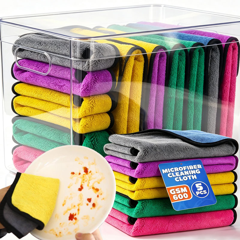Microfiber Towel Detailing - ผ้าไมโครไฟเบอร์สำหรับทำความสะอาดรถยนต์ ผ้าเช็ดรถ ผ้าไมโครไฟเบอร์เย็บขอบ ผ้าเช็ดรถสำหรับดูแลรักษารถยนต์ อุปกรณ์ตกแต่งรถยนต์