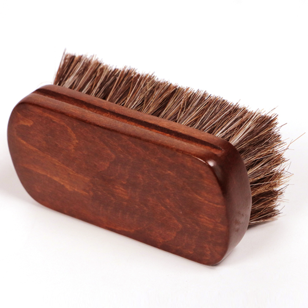 Car Cleaning Brush - แปรงทำความสะอาดเส้นใยหนังจากขนม้าสำหรับอุปกรณ์ตกแต่งภายในรถยนต์
