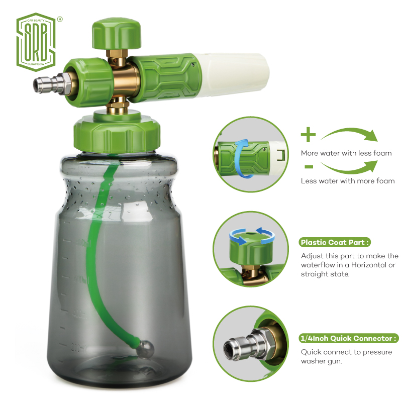 Foam Cannon Car Wash - Foam Cannon, รถ Foam Blaster คอกว้างปรับโฟมหิมะ