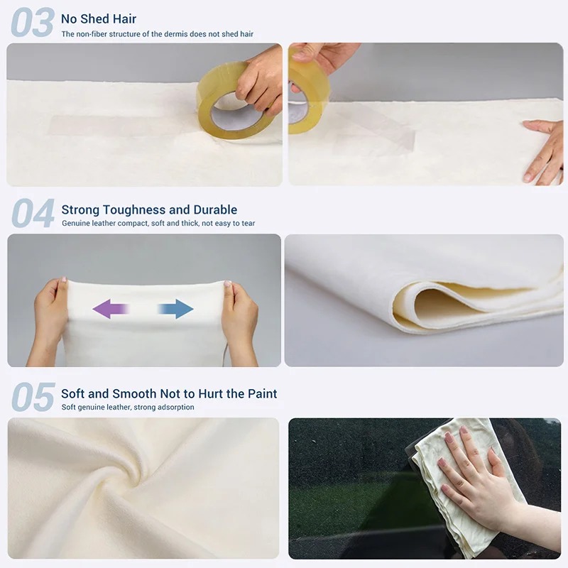 ผ้าชามัวร์ธรรมชาติสำหรับทำความ - Interior Detailing Kit บทวิจารณ์และราคา
